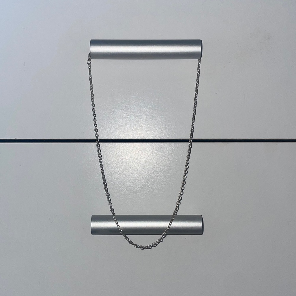 silver necklace!